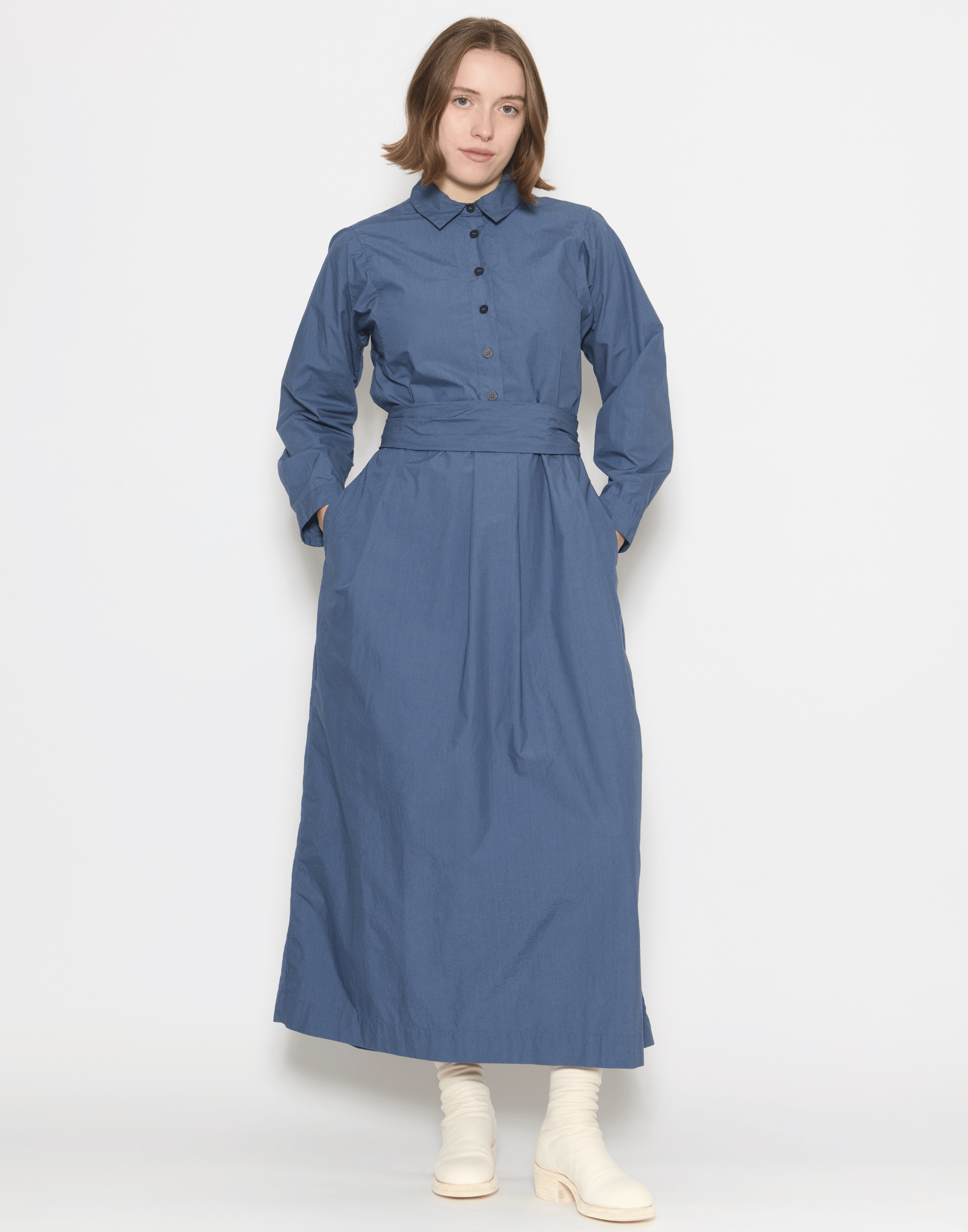 Blue Cotton Dina Dress