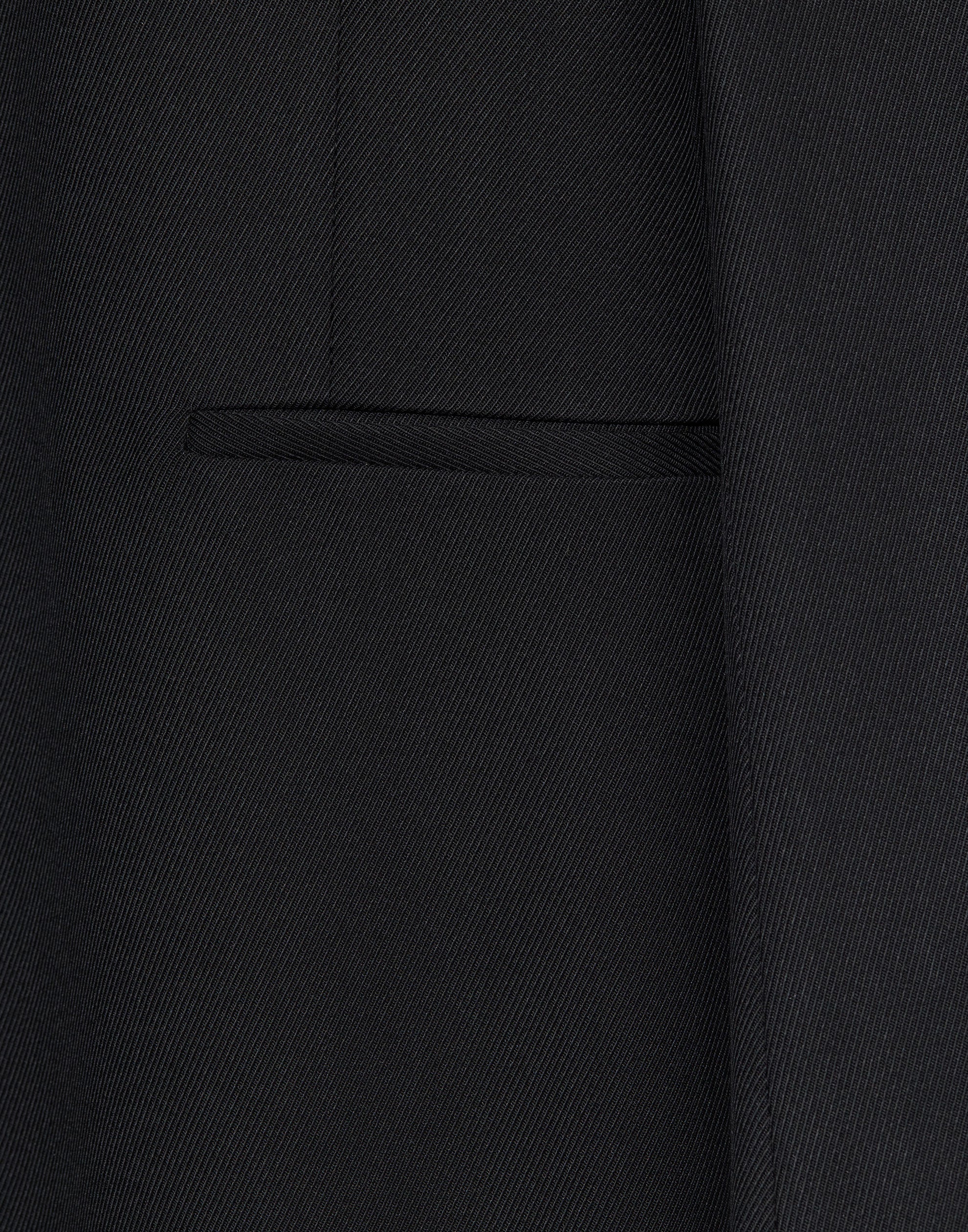 Black Silk & Wool Dina Tailored Dress