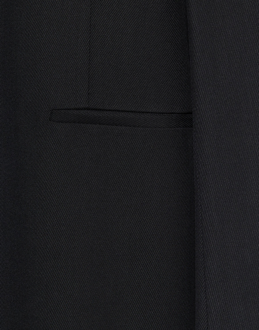 Black Silk & Wool Dina Tailored Dress