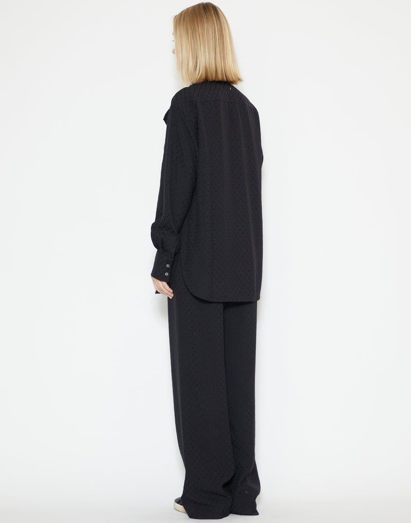 Black Viscose Brittany Trousers