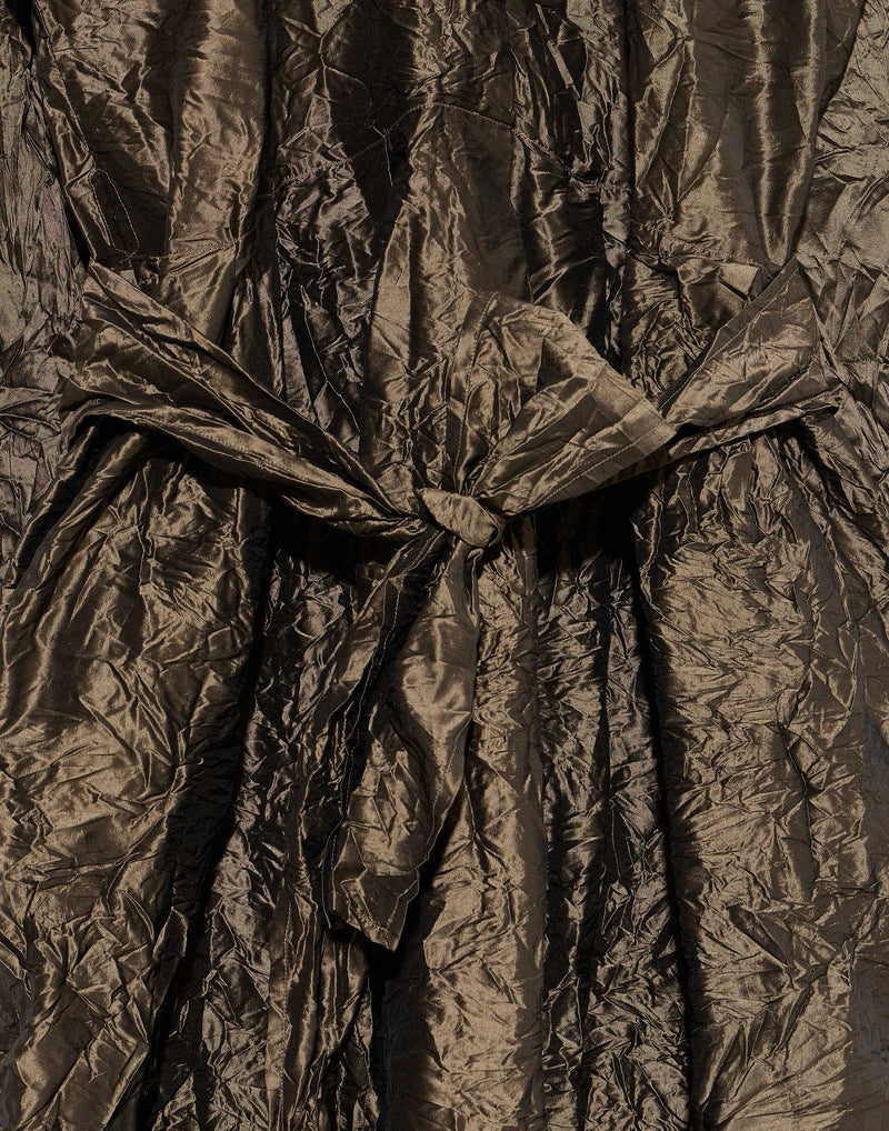 Bronze Silk Operaio Bianco Lavato Dress