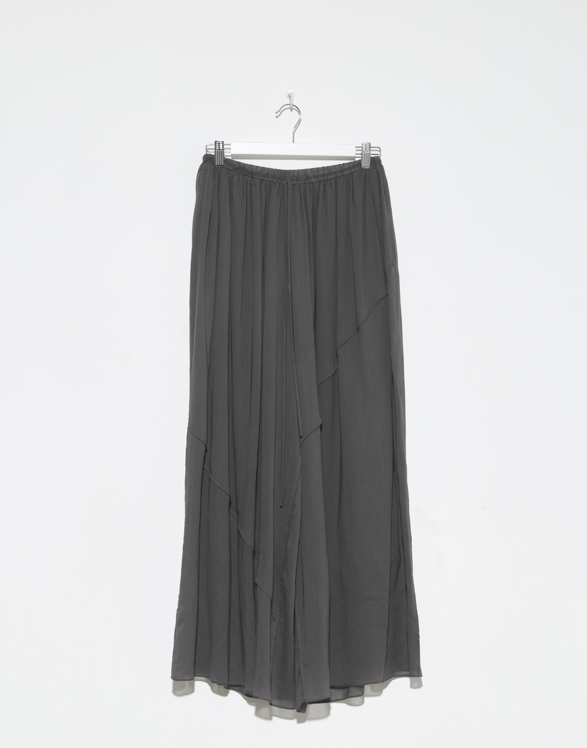 Gunmetal Pojagi Wide Leg Trousers