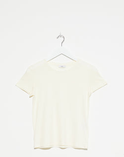 Ivory Basic Cotton T-Shirt