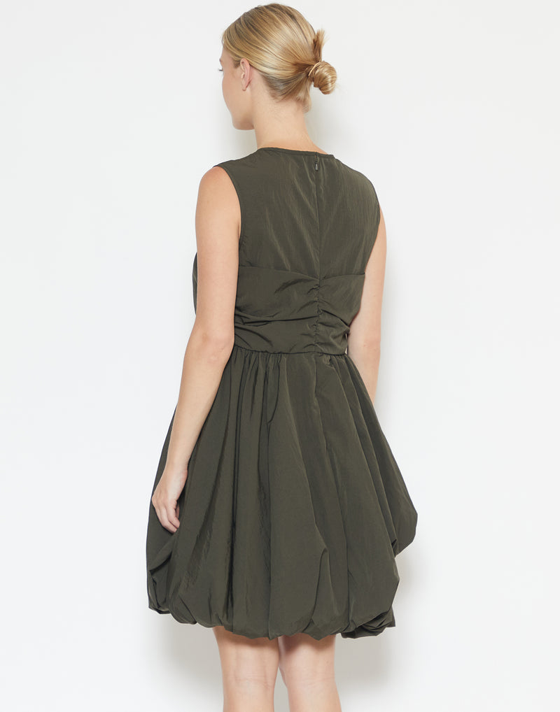 Grey Olive Recycled Taffeta Olivia Dress