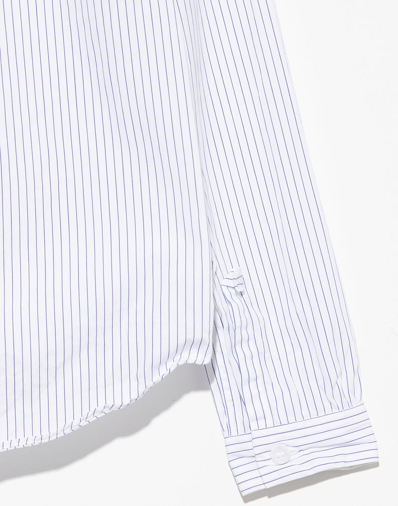 Blue & White Stripe Cotton Tyrol Shirt