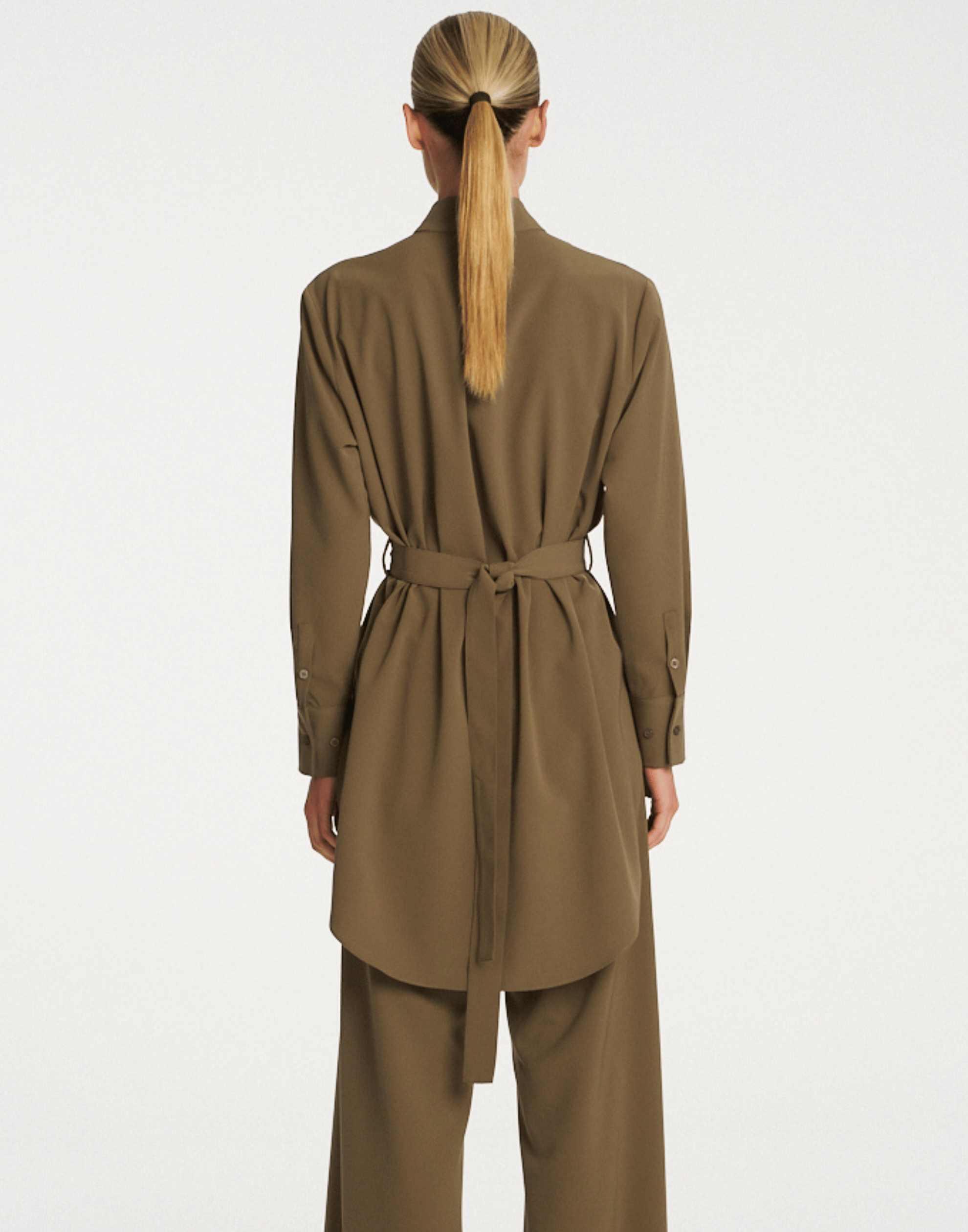 Ermine Stretch Twill Cylinder Tunic