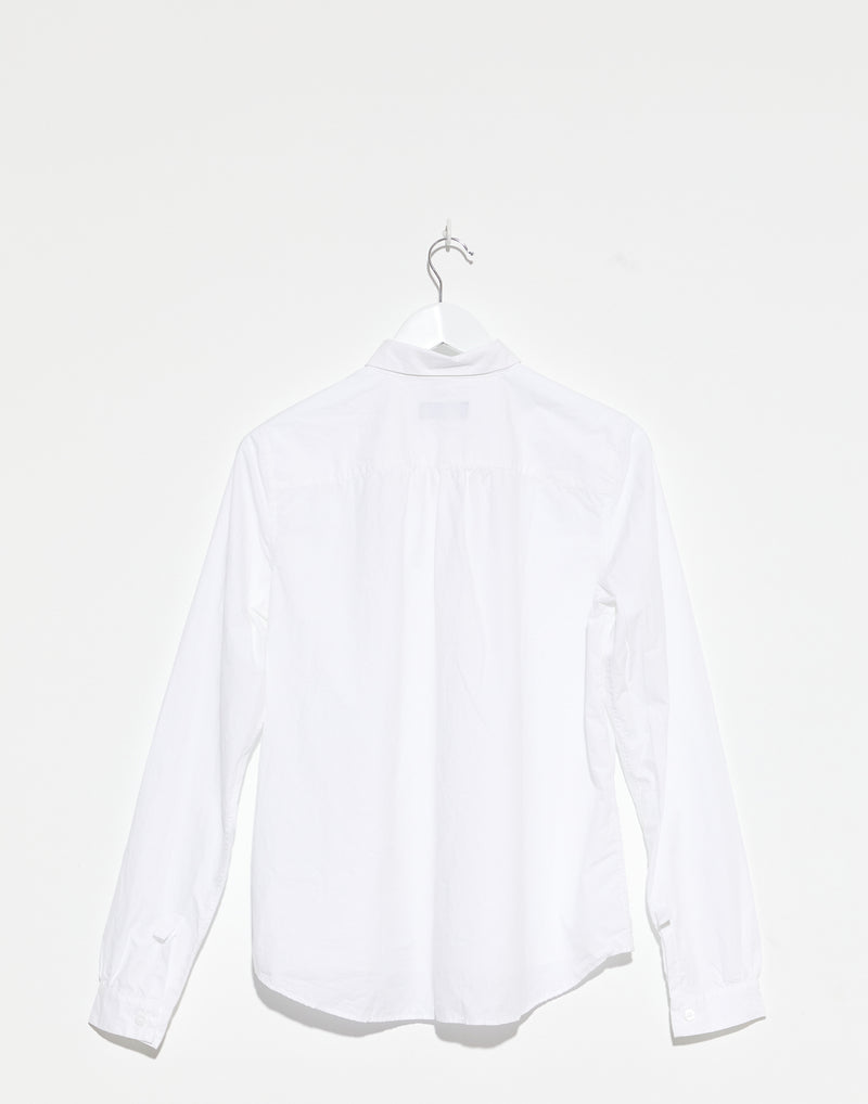 White Cotton Loose Tyrol Shirt