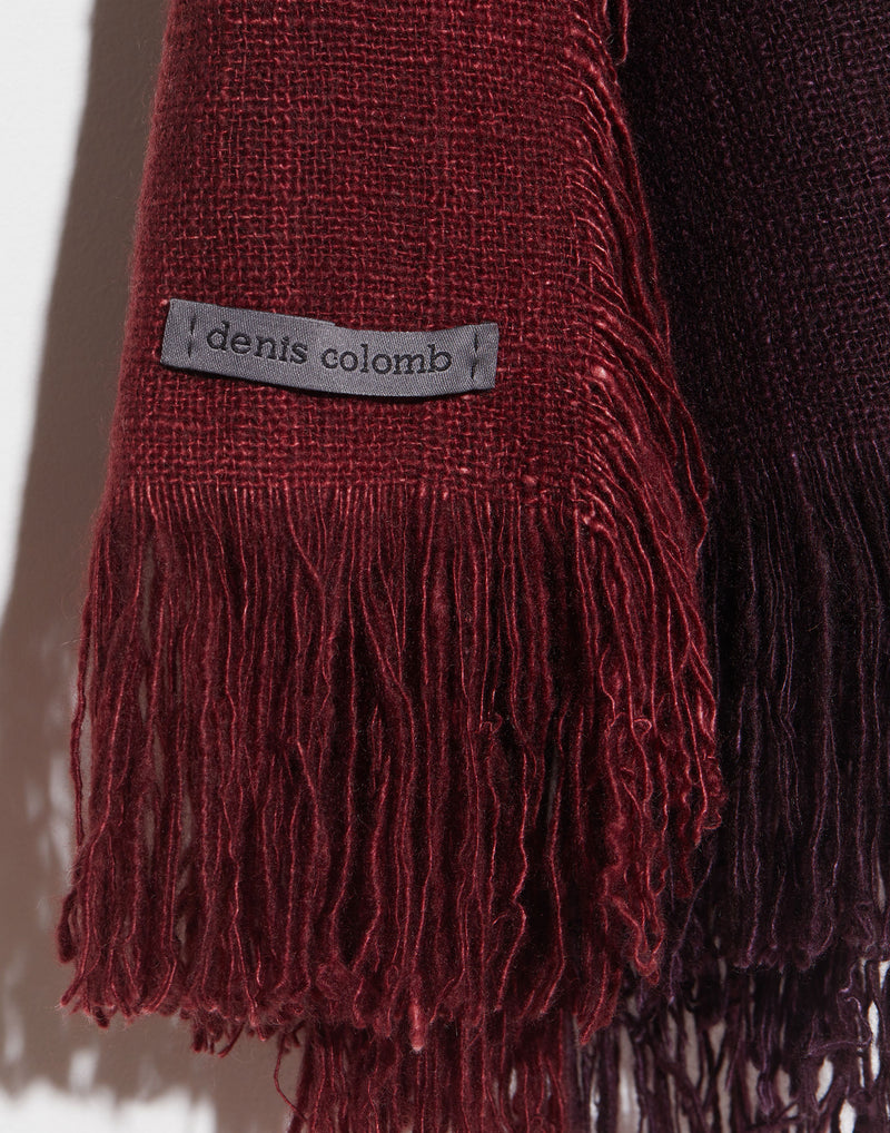 Bhutan Red Two Tone Hausa Stole