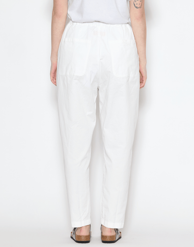 Optic White Cotton Ya Chino Pants