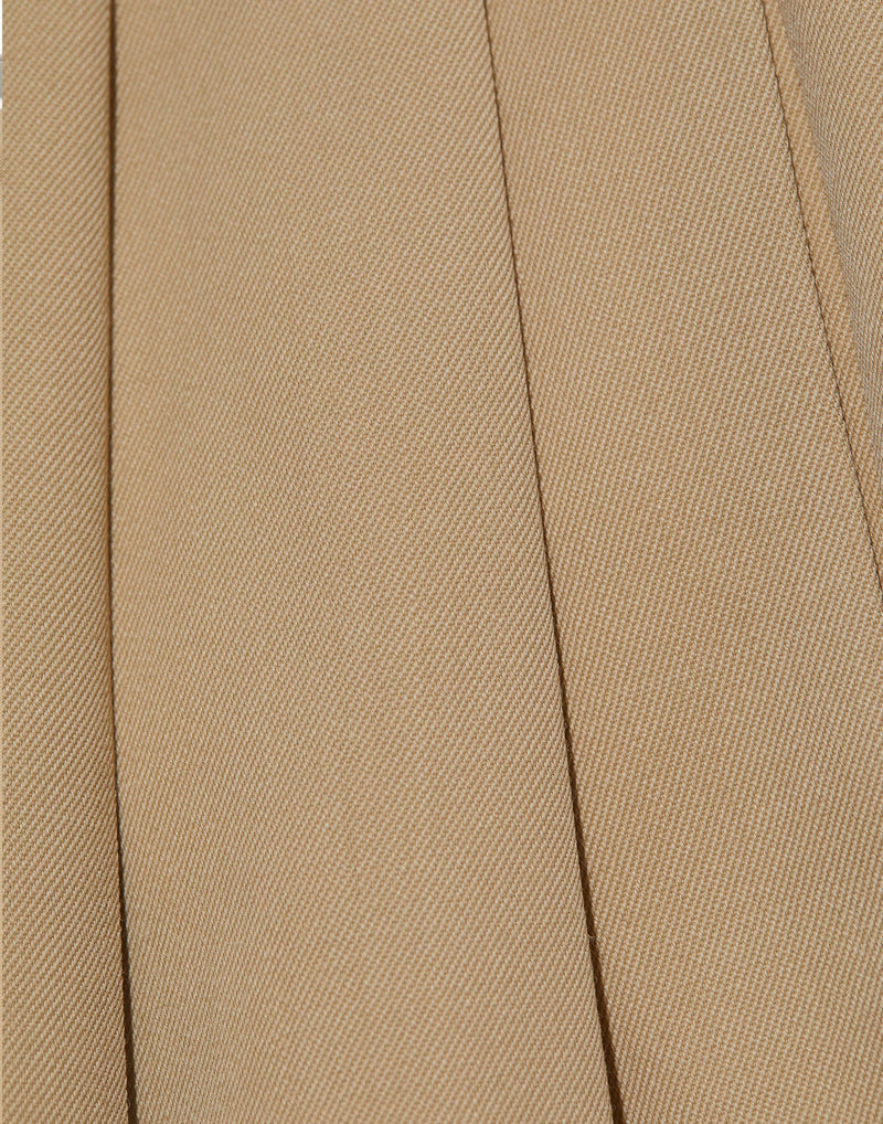 Sand Wool Gabardine Pants