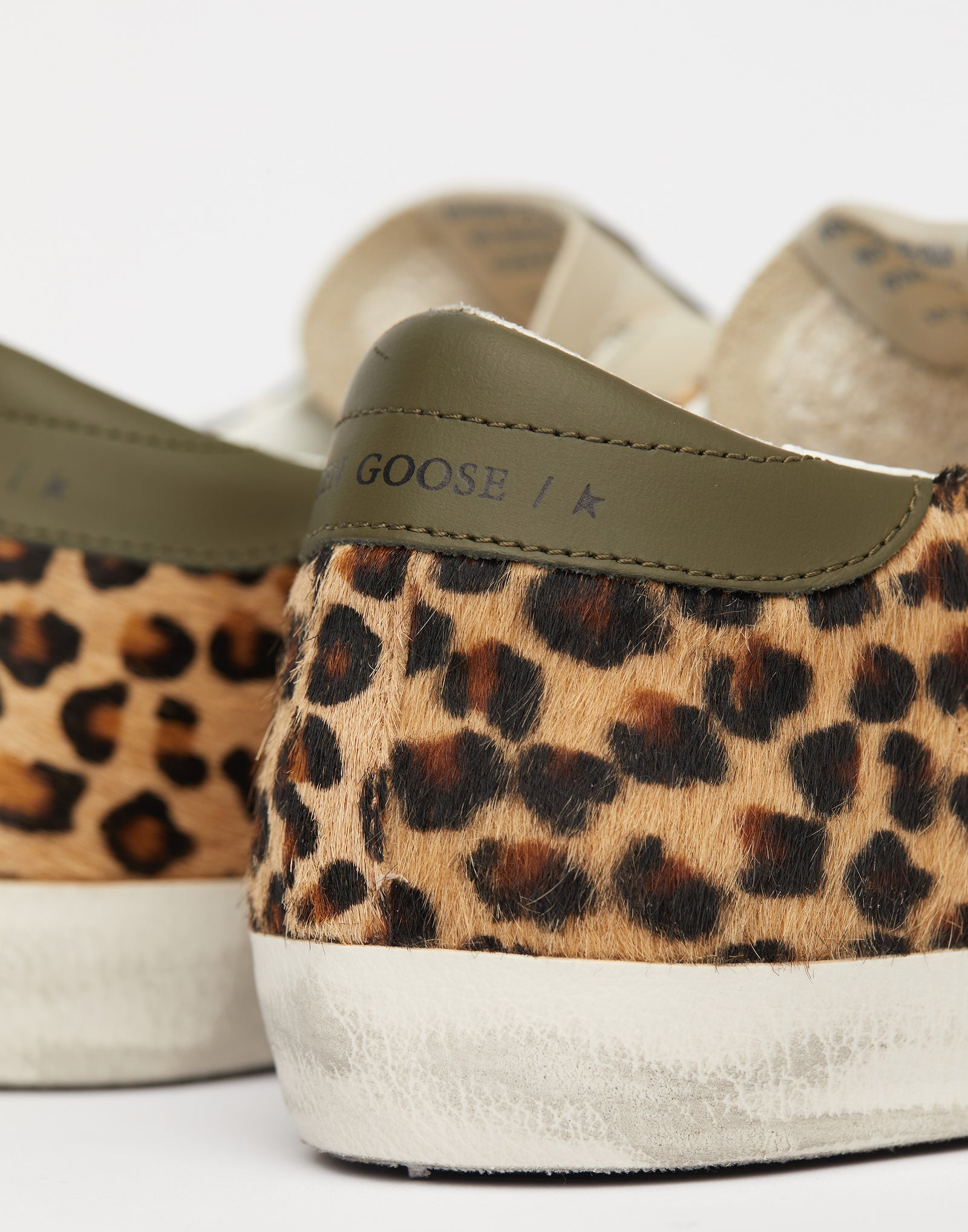 golden goose superstar leopard glitter