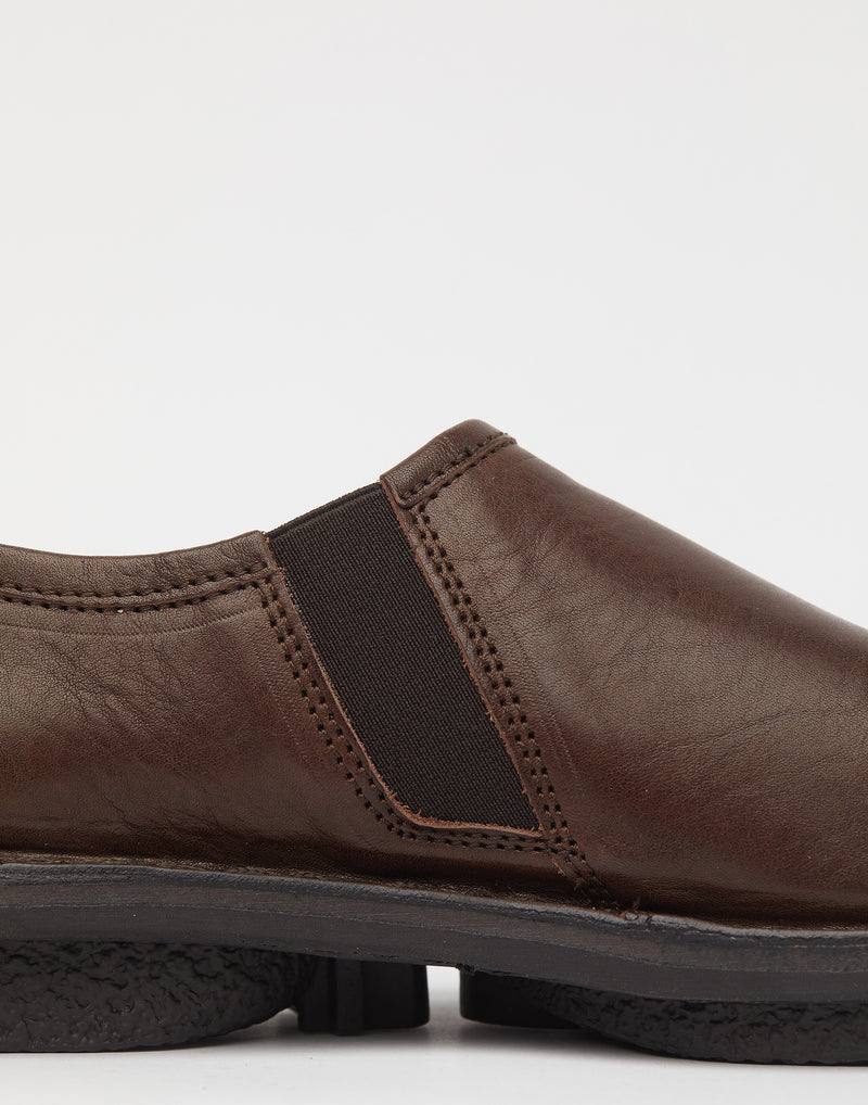 Espresso Brown Leather Yen Slip On Shoes