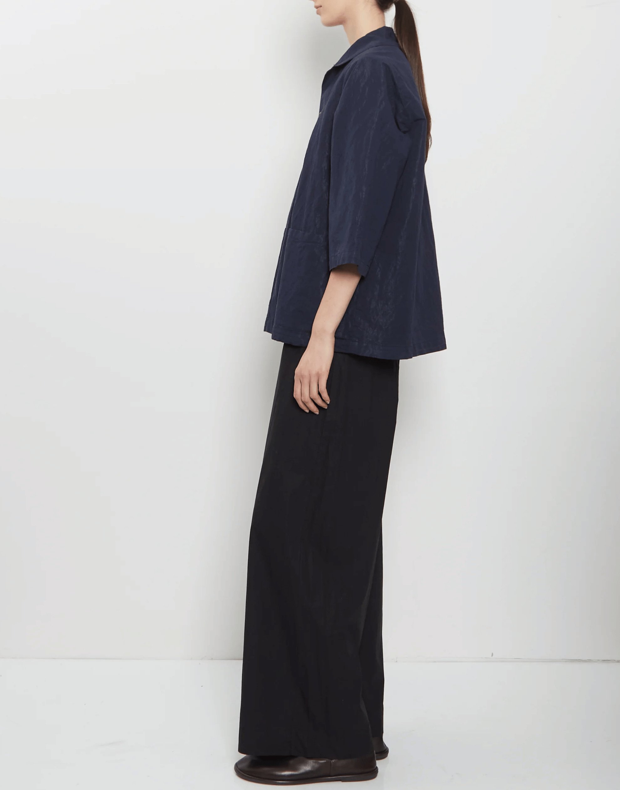 Atlantic Blue Technical Cotton Olivia Jacket