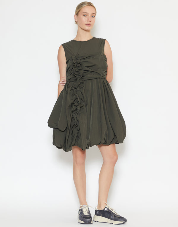 Grey Olive Recycled Taffeta Olivia Dress