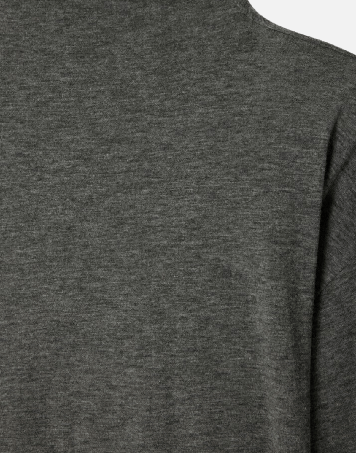 Charcoal Cotton Blend Jacksonville Long Sleeve Top