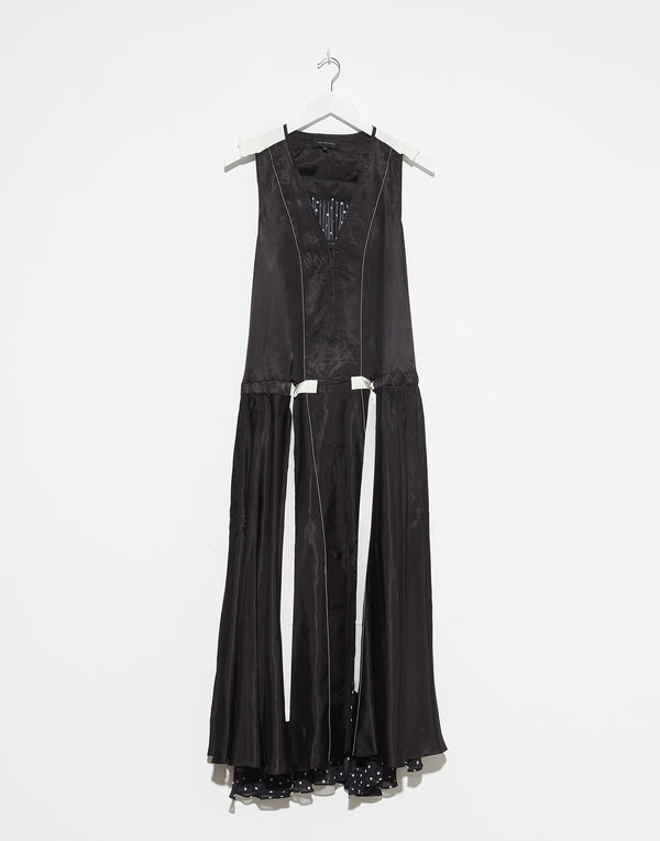 Black Viscose Bianca Dress