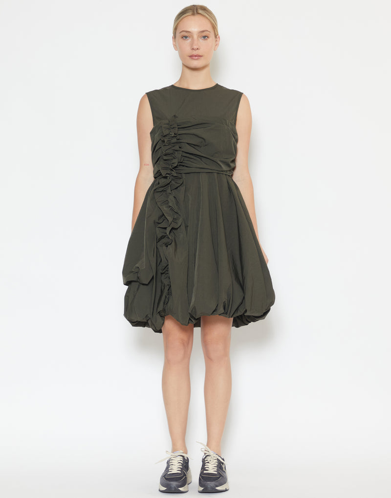 Grey Olive Recycled Taffeta Olivia Dress