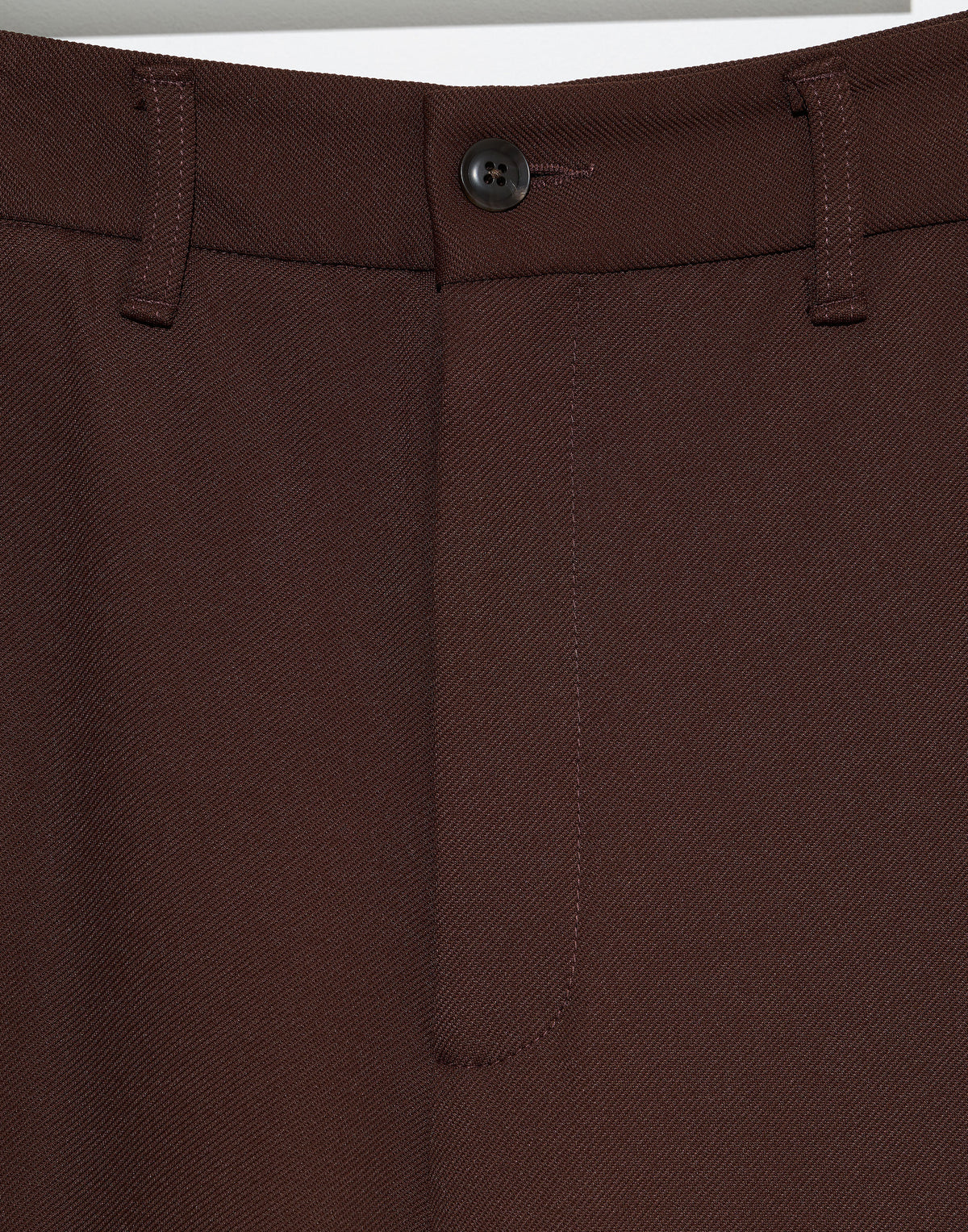 Carob Stretch Twill Tailored Pants