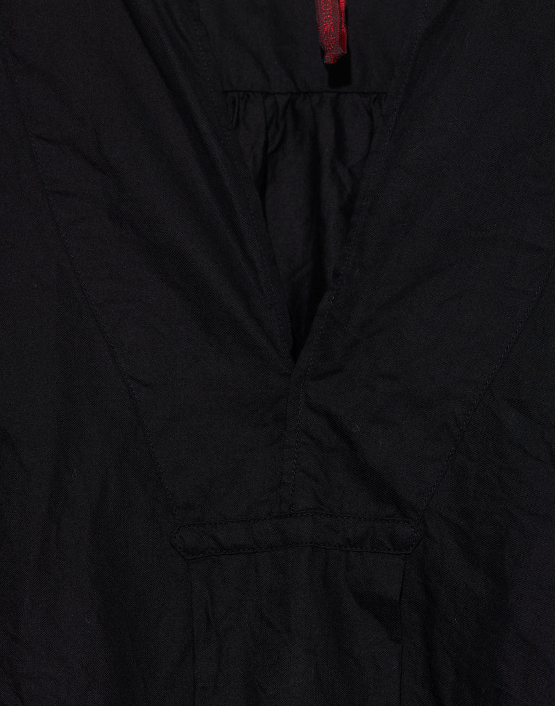Black Cotton Poplin Kora Lavato Shirt