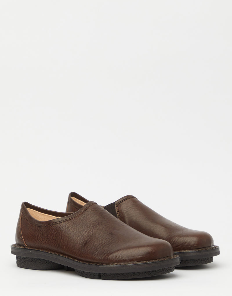 Espresso Brown Leather Yen Slip On Shoes