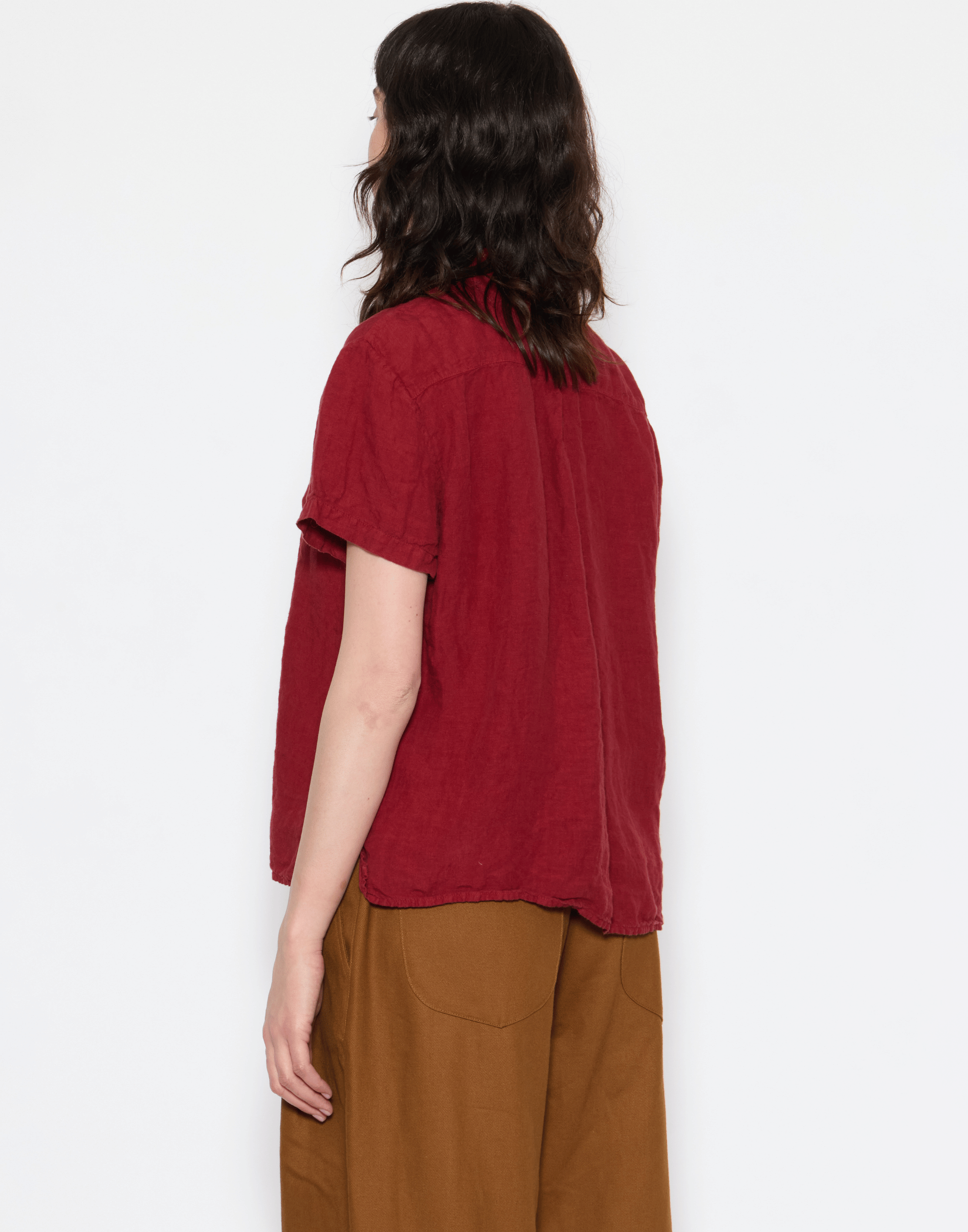 Merlot Linen Cliff Shirt