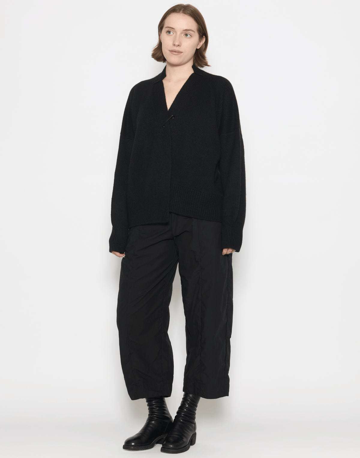 Black Cashmere Aire Chunky Cardigan