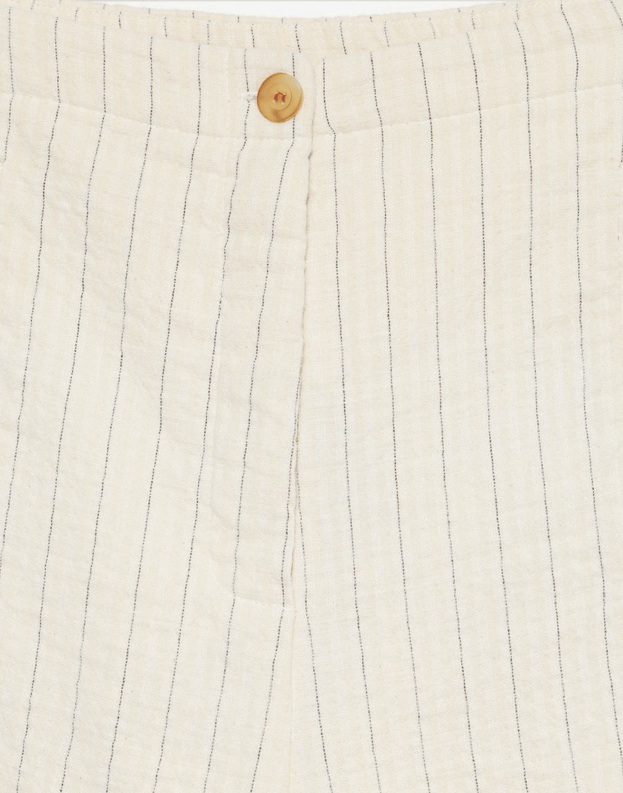 Natural Stripe Cotton Blend Philippa Pants