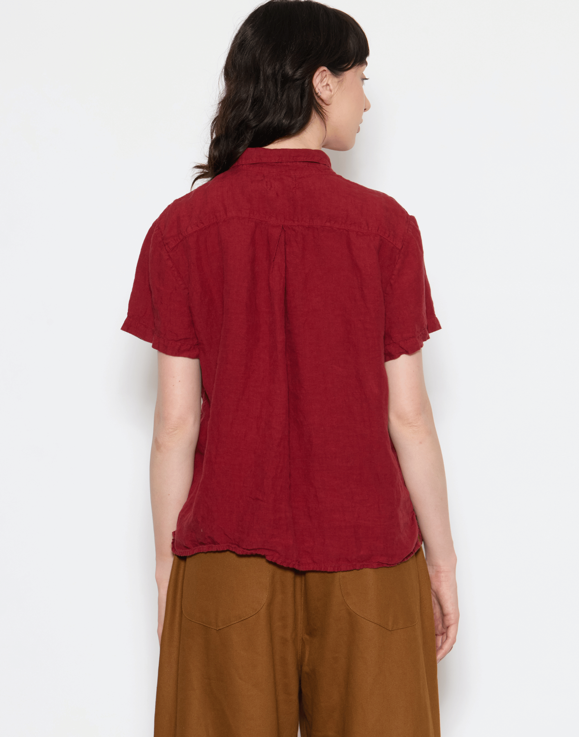 Merlot Linen Cliff Shirt