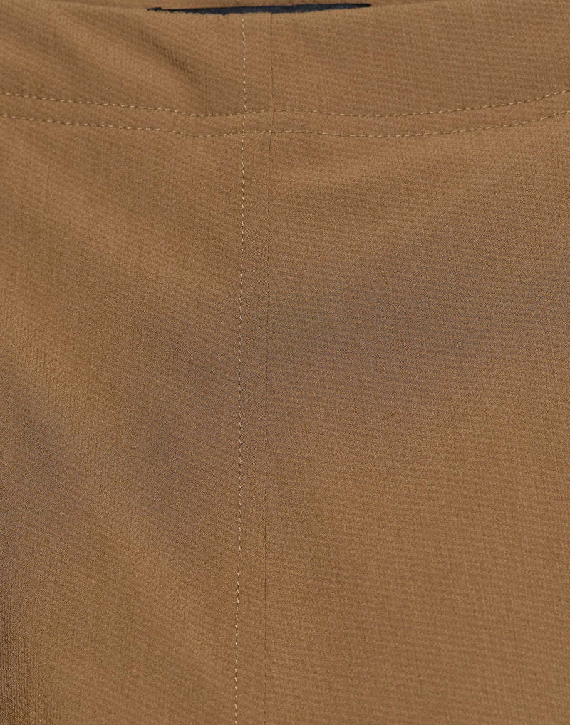 Camel Viscose & Wool Blend Stretch Pants