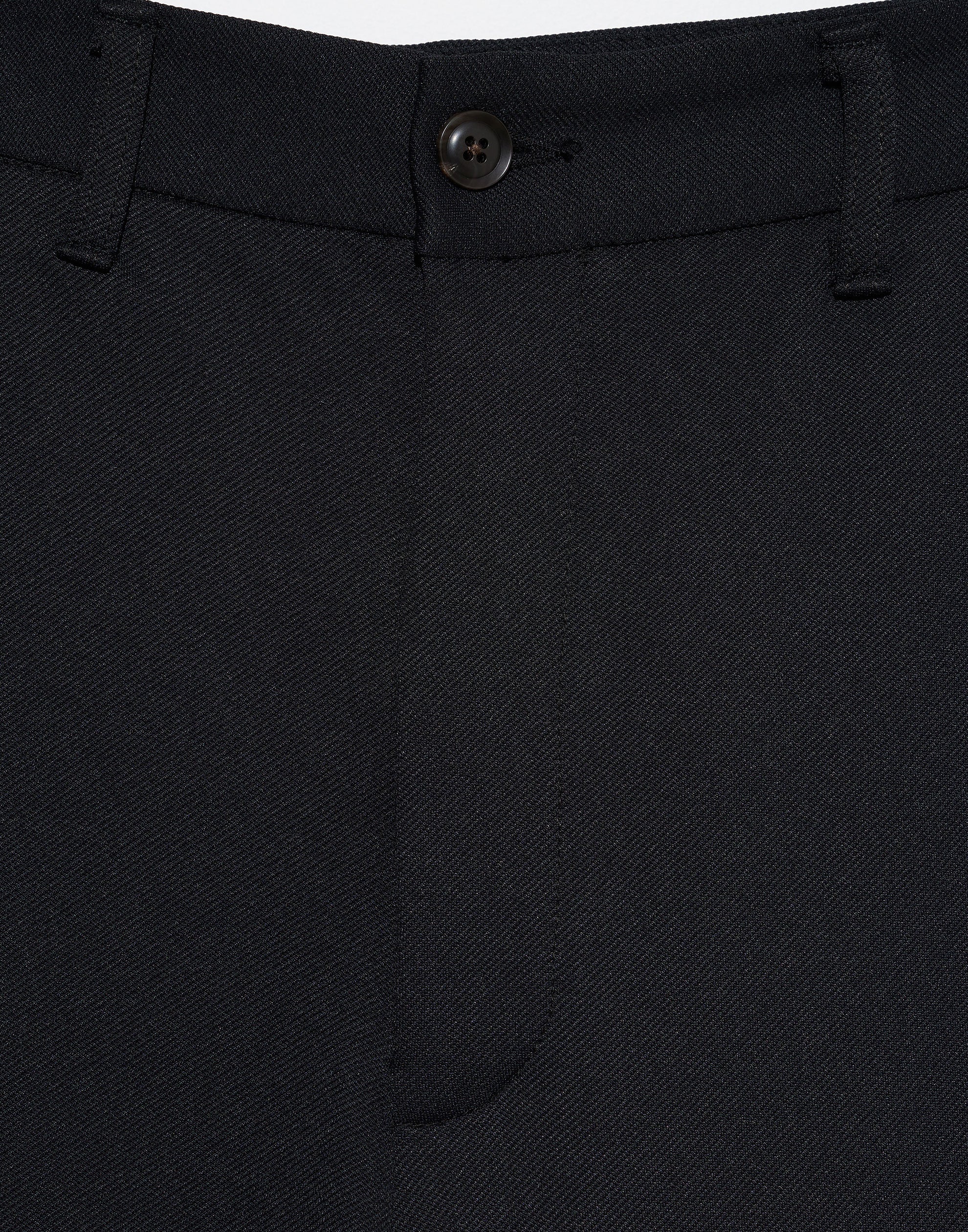 Black Stretch Twill Tailored Pants