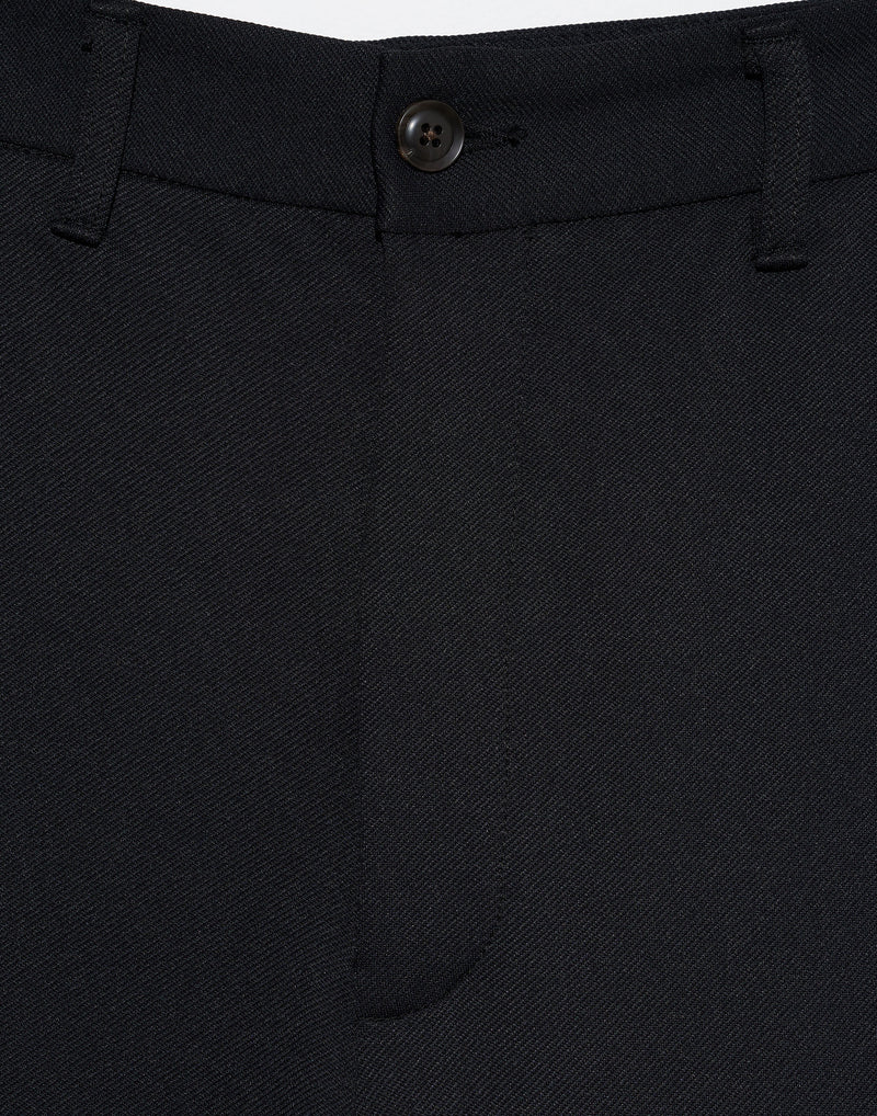 Black Stretch Twill Tailored Pants