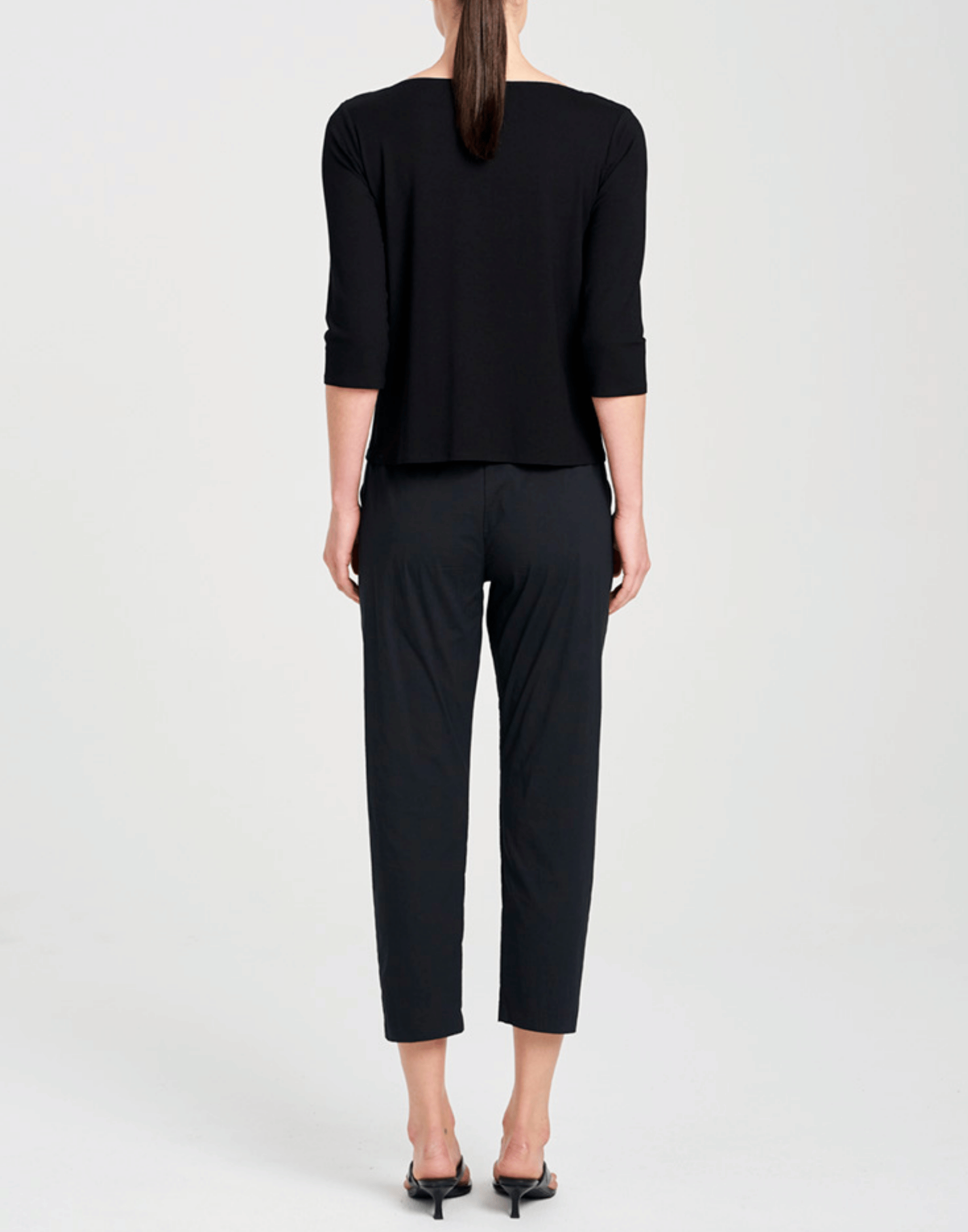 Black Cotton Blend Nomad Pants