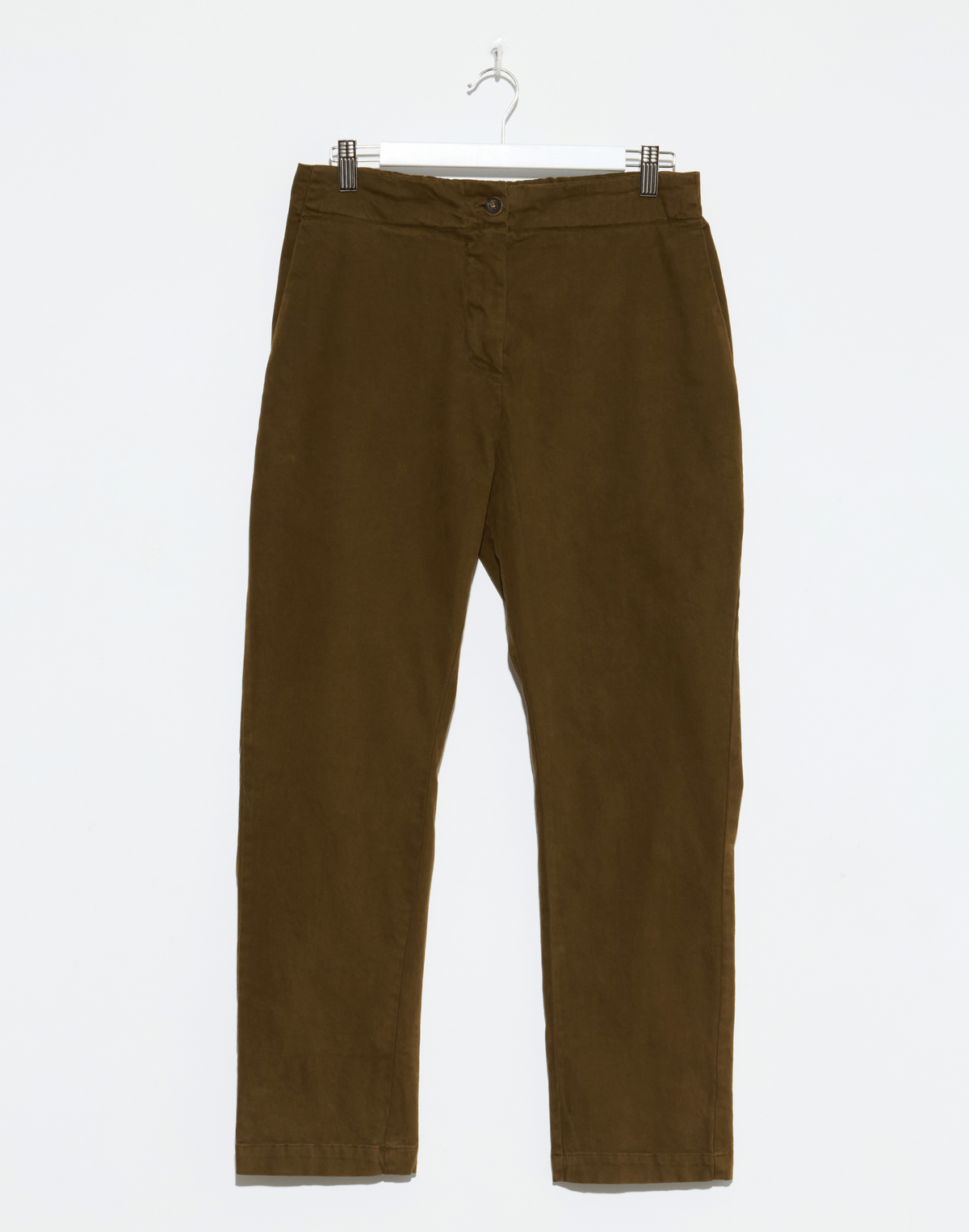 Brown Cotton Peggy Pants