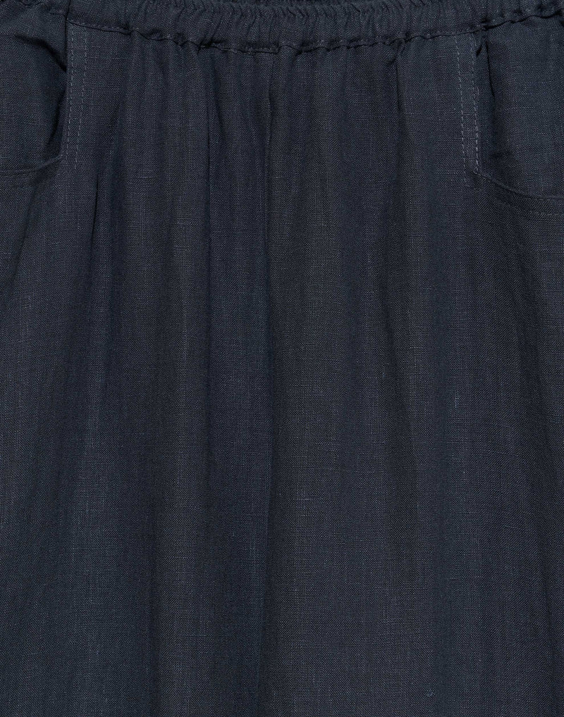 Ink Linen Square Pocket Pants