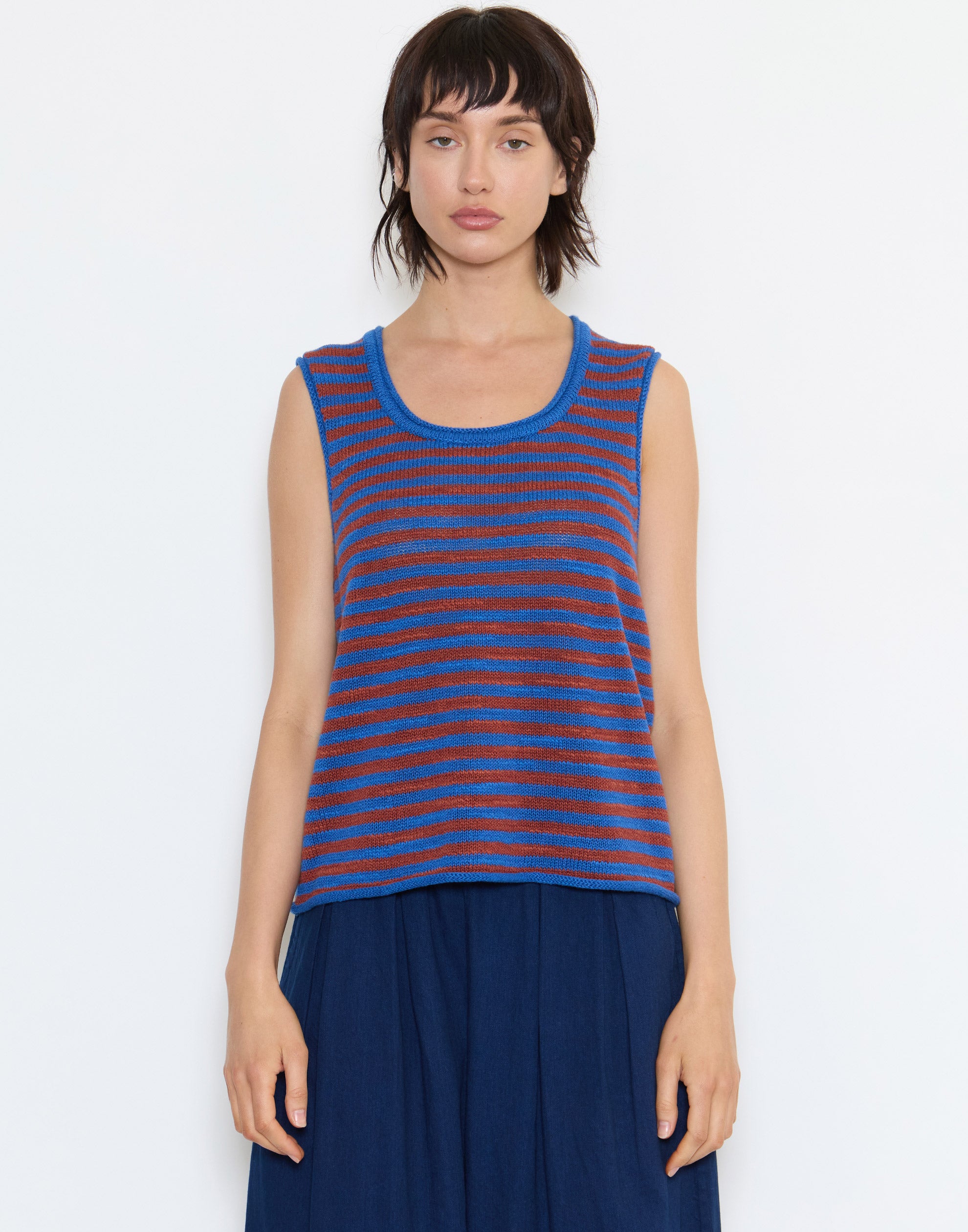 Bluebird Linen & Cotton Knit Vest