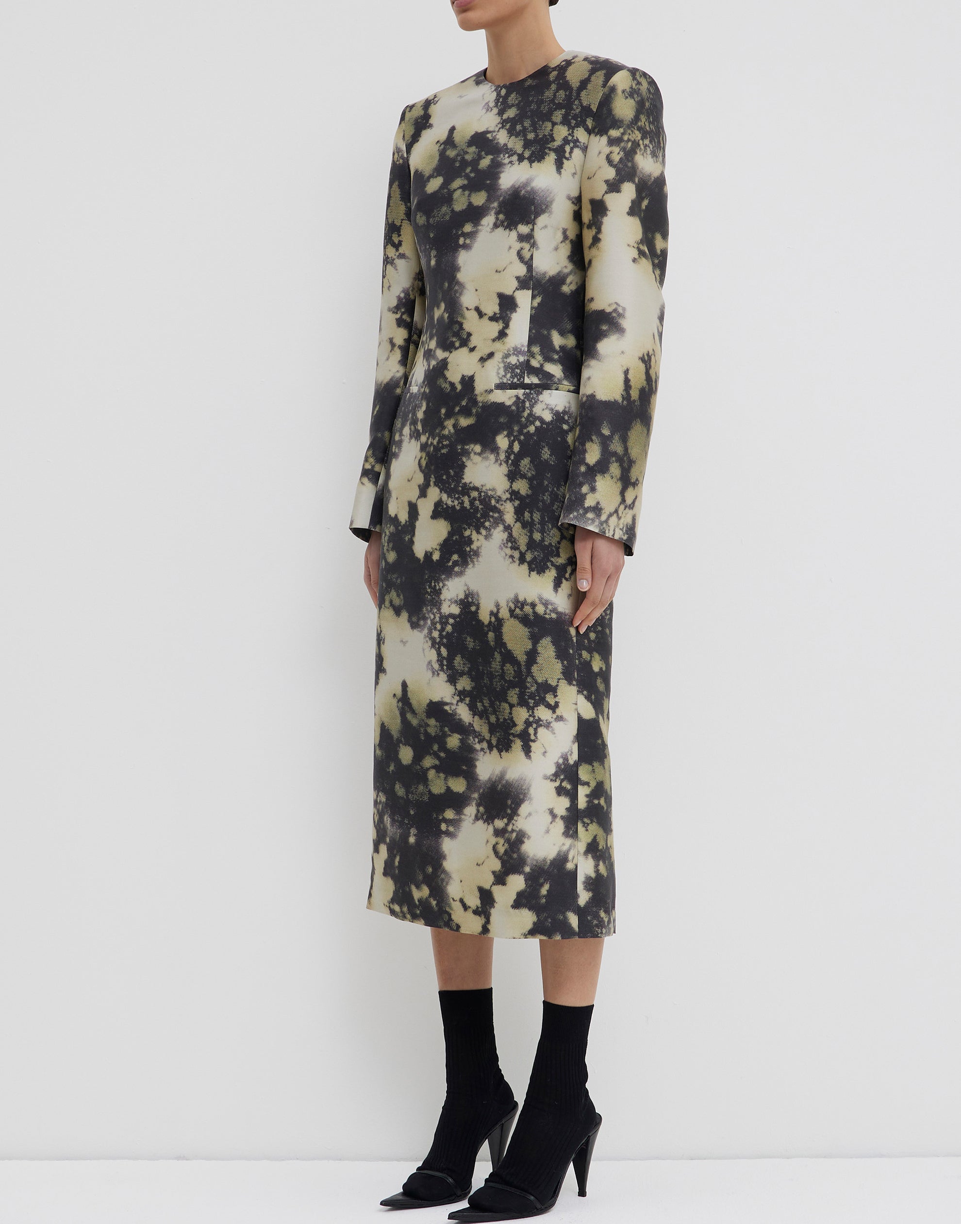Jasper Silk Wool Dina Tailored Dress