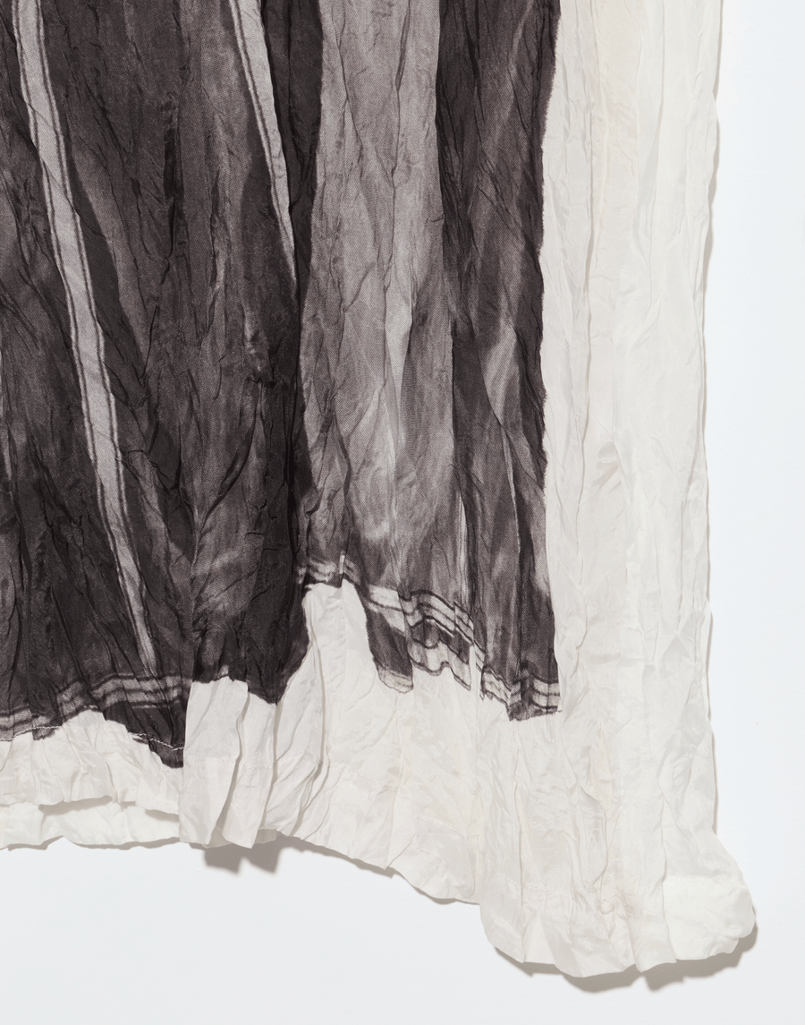Bone Panel Print Cupro Dress