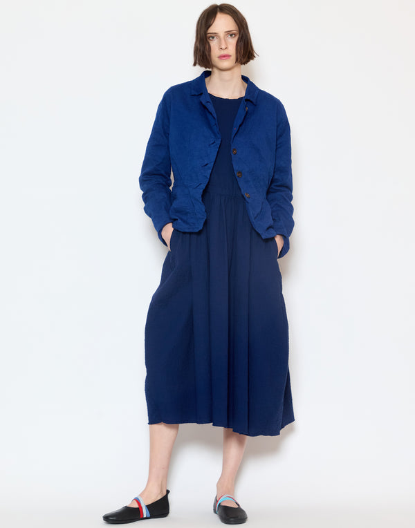 Blue Cotton Blend Jerry Jacket