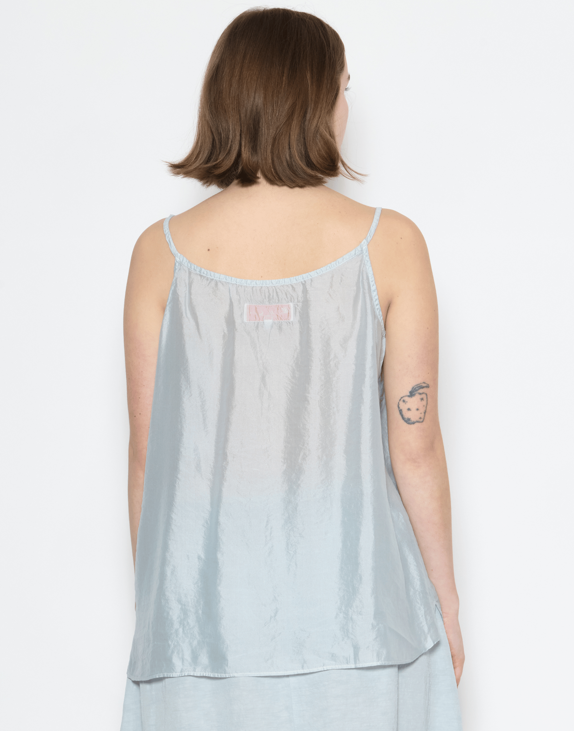 Moonish Blue Silk Shylk Caraco Tank Top