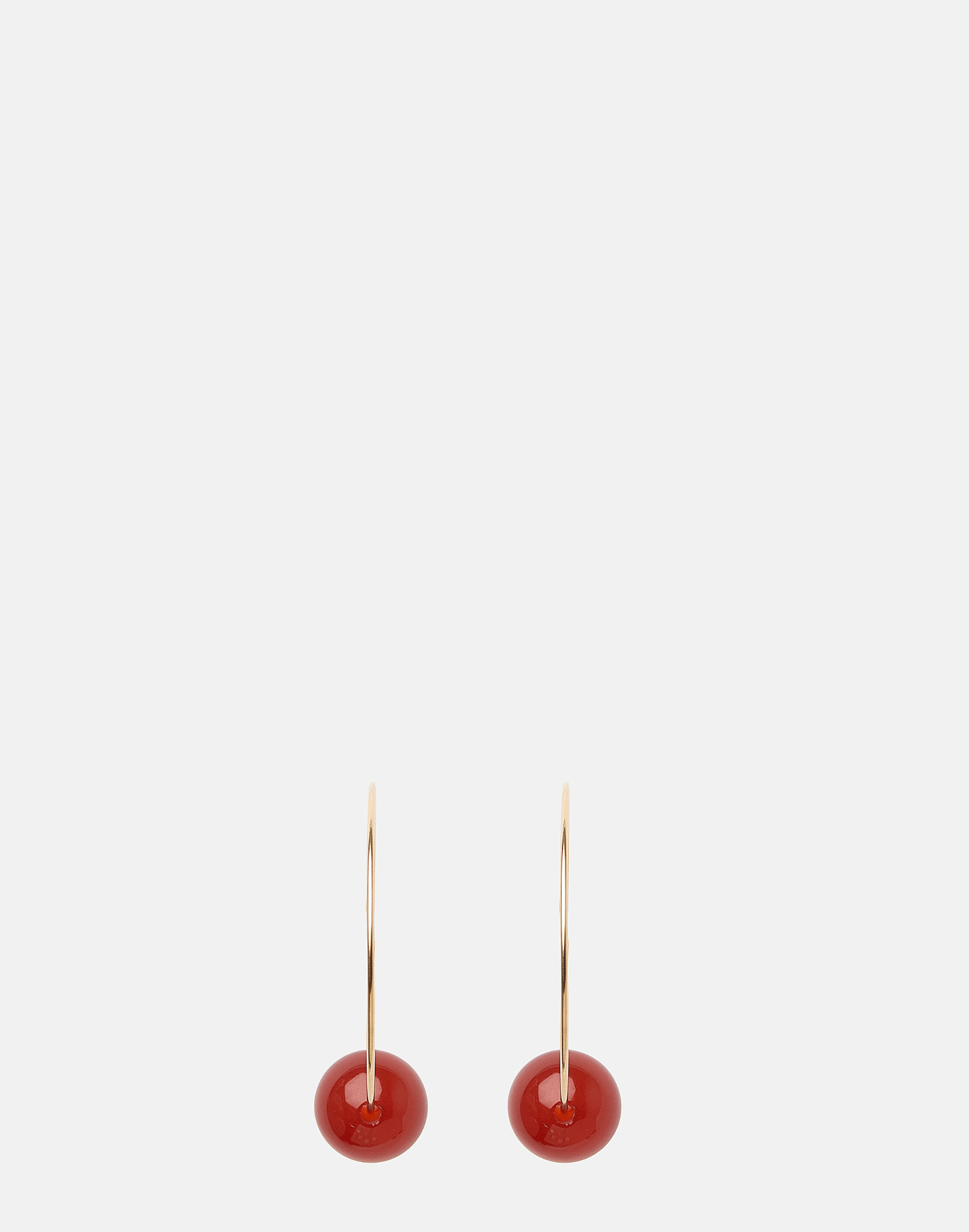 Carnelian & Gold Audrey Earrings
