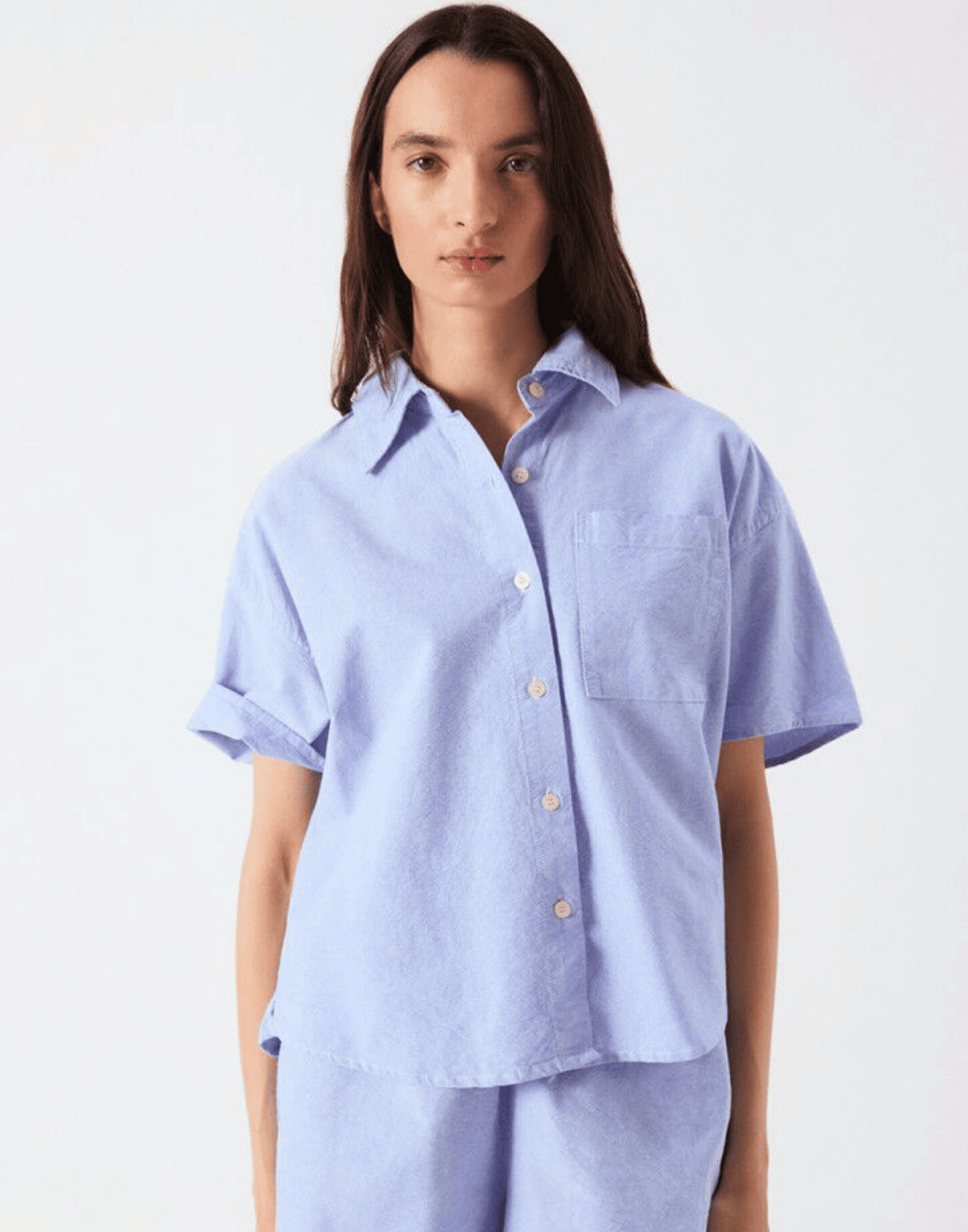 Azure Cotton Feoly Shirt