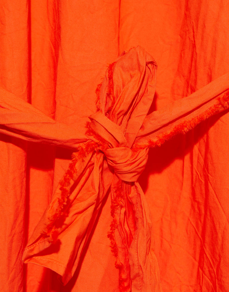 Orange Cotton Luciana Rossella Dress