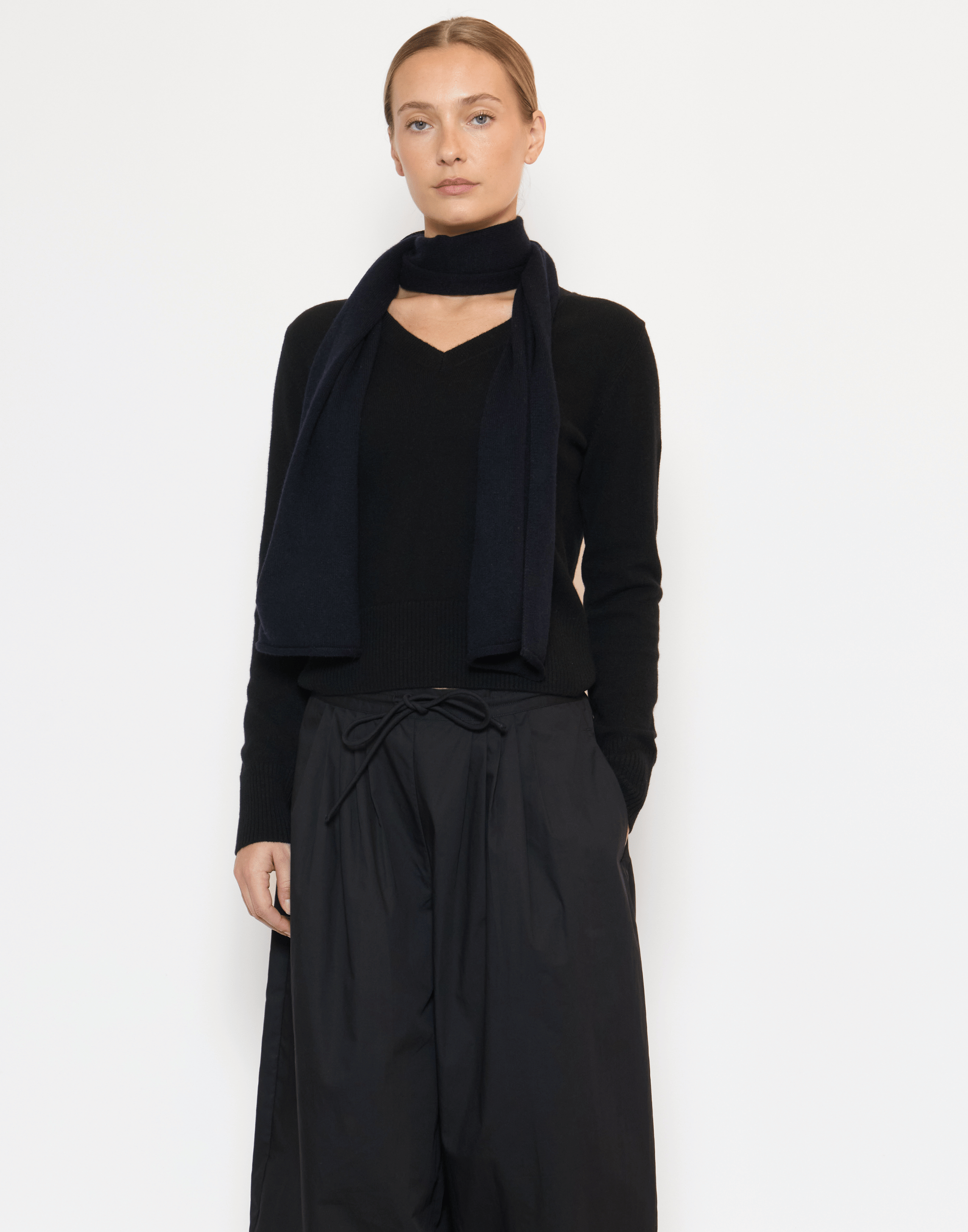 Navy Cashmere Everyday Scarf