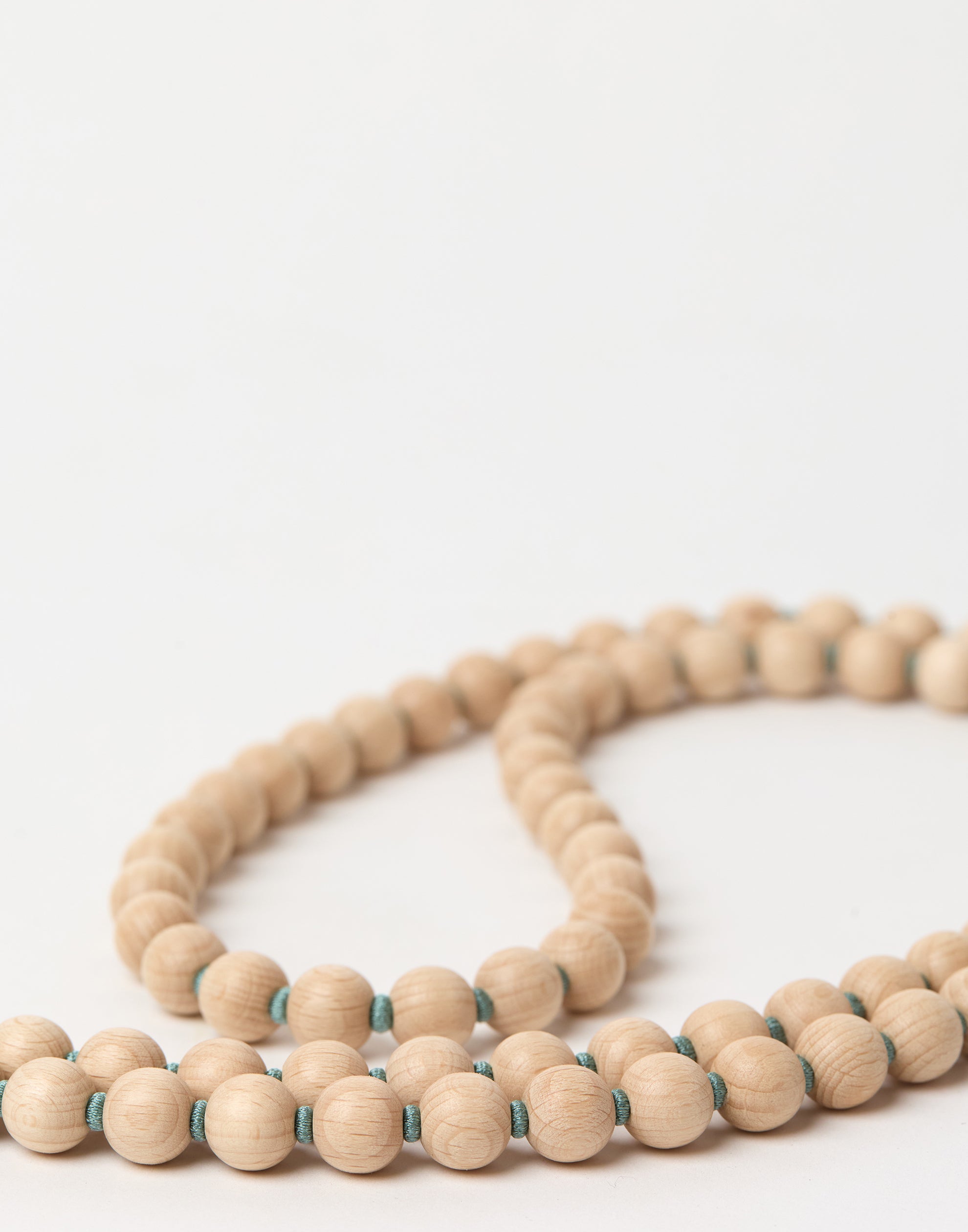 Natural & Salvia Green Phone Necklace