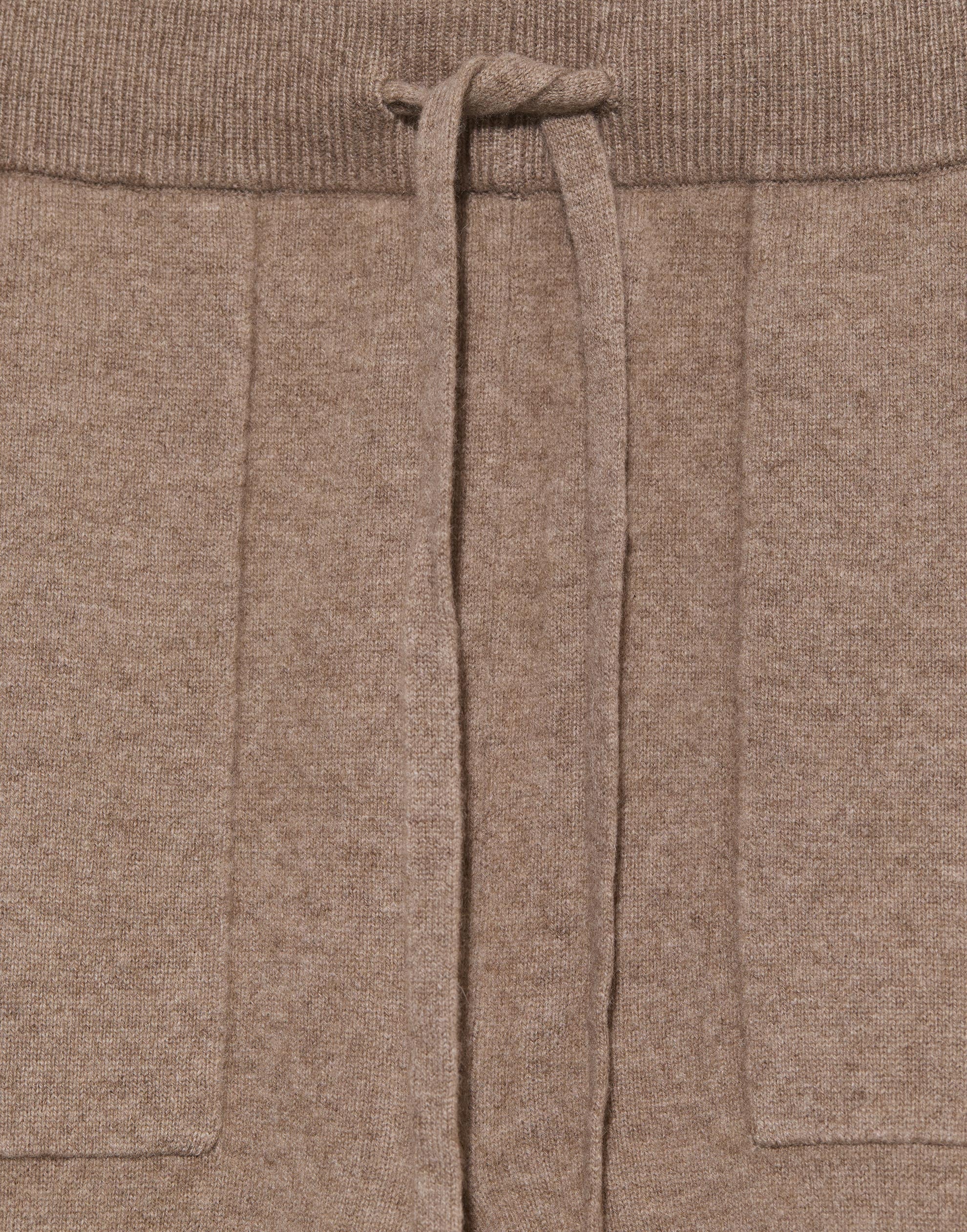 Shiitake Raw Cashmere Pocketed Pants