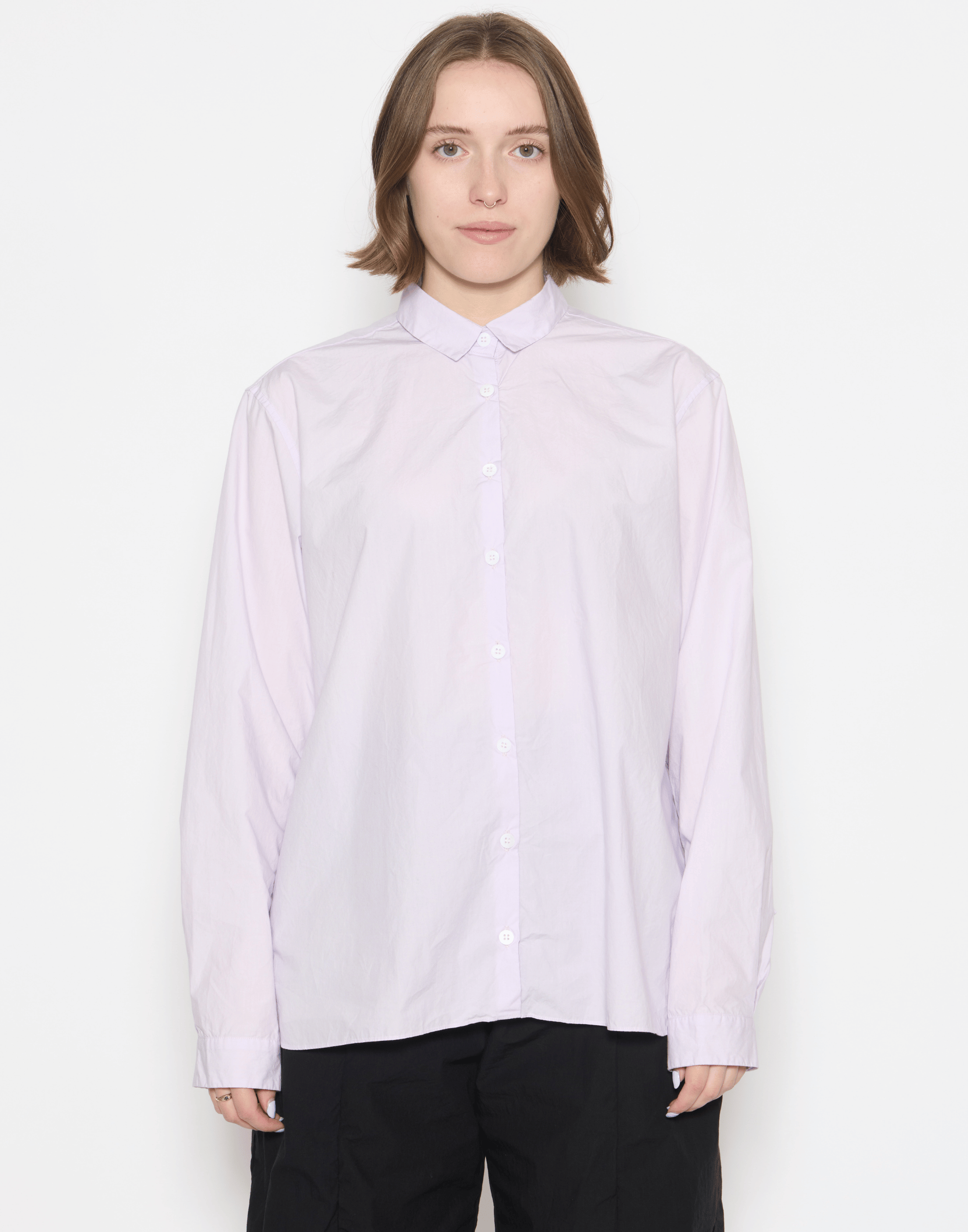 Peony Cotton Loose Tyrol Shirt