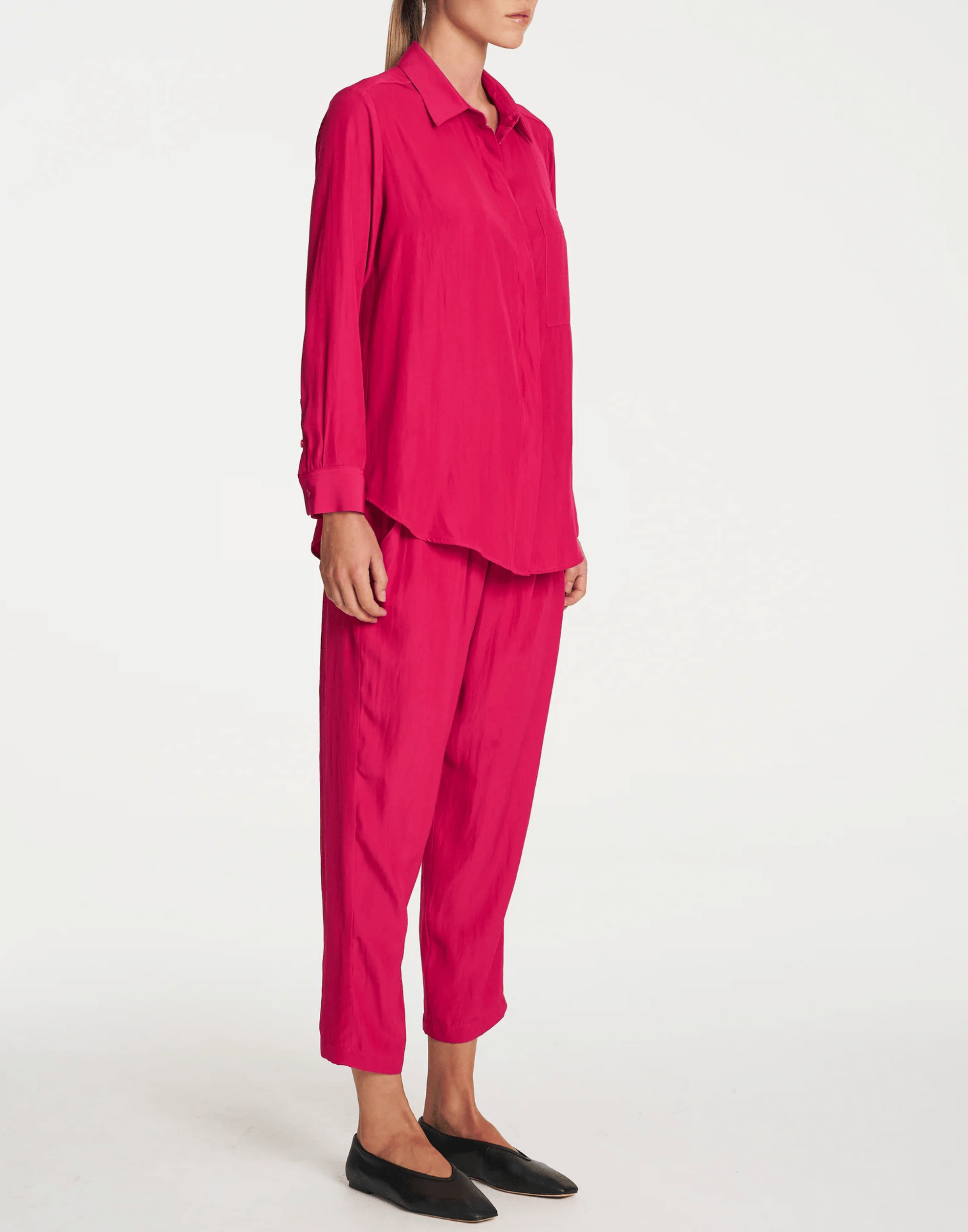 Teaberry Technical Fabric Pocket Shirt