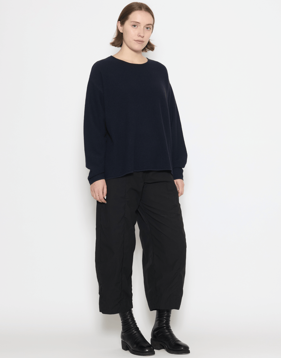 Black Cotton Sandra Pants