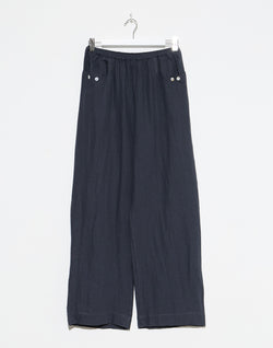 Ink Linen Square Pocket Pants