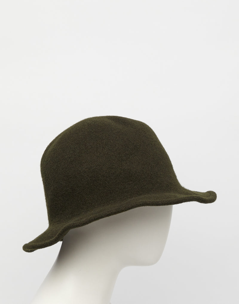 Dark Green Traveller + Felt Hat